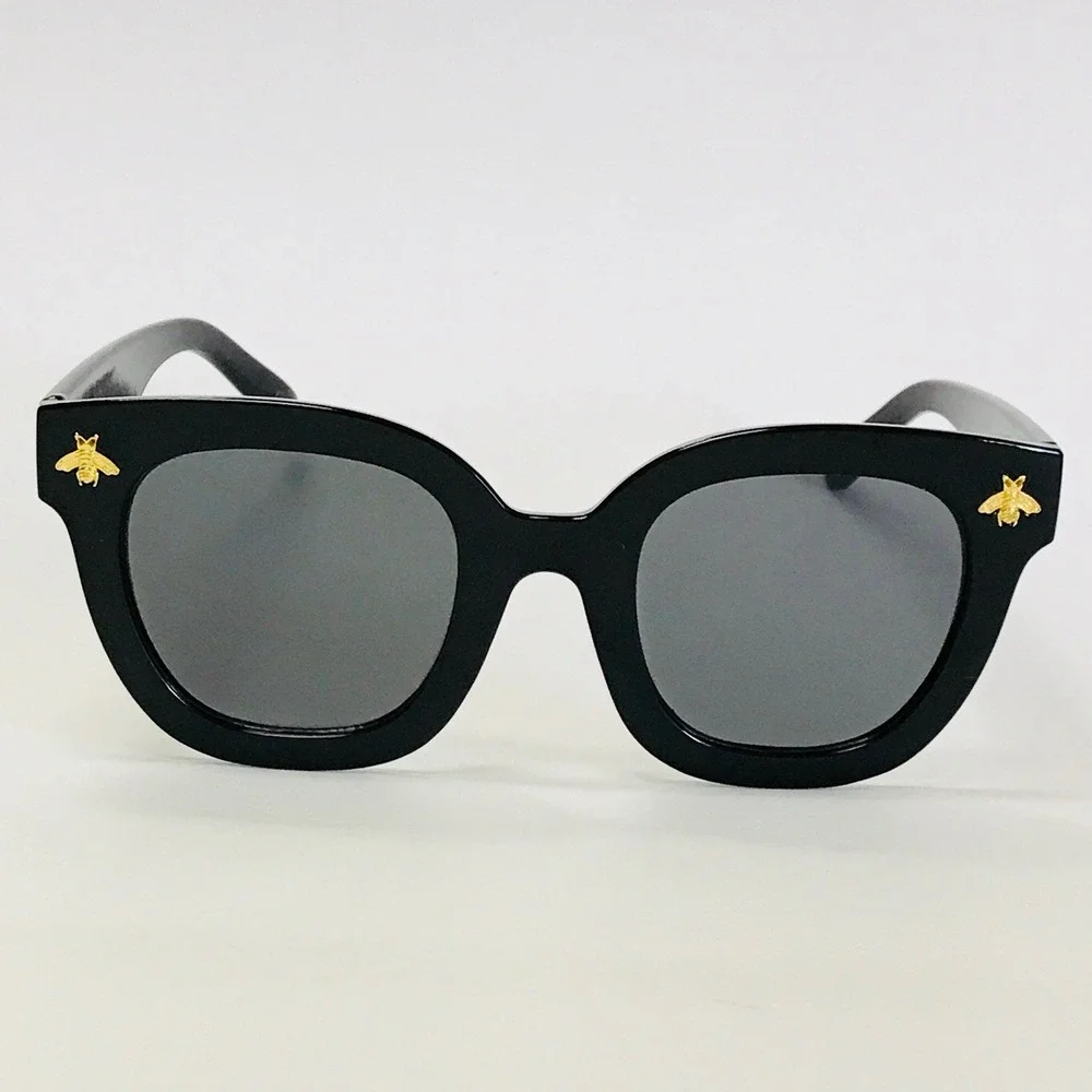 Sunglasses Women Men Fashion Designer Inspired Black Frame Trendy Retro 80's 90s